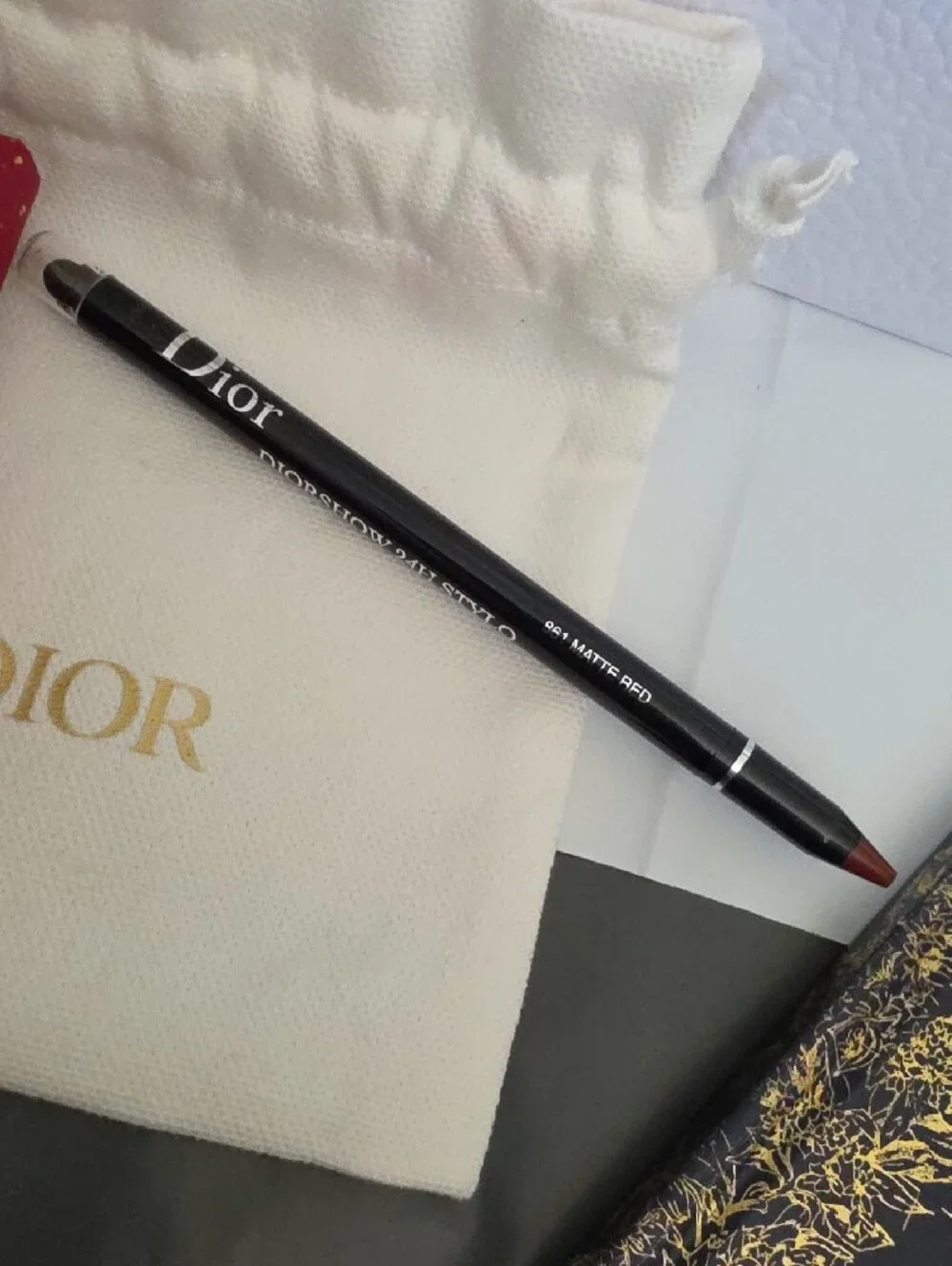 Dior Intense Waterproof Eyeliner Pencil Matte Red